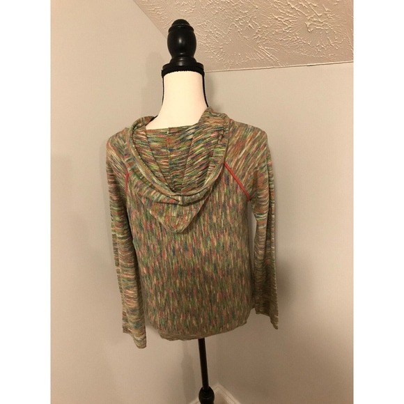 Anthropologie Field Flower Multicolored Hooded Sweater with Kangaroo Pocket - MD - Picture 3 of 11